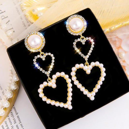 Pearl Rhinestone Pearl Rhinestone Drop EarringsDrop Earrings