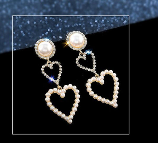 Pearl Rhinestone Pearl Rhinestone Drop EarringsDrop Earrings
